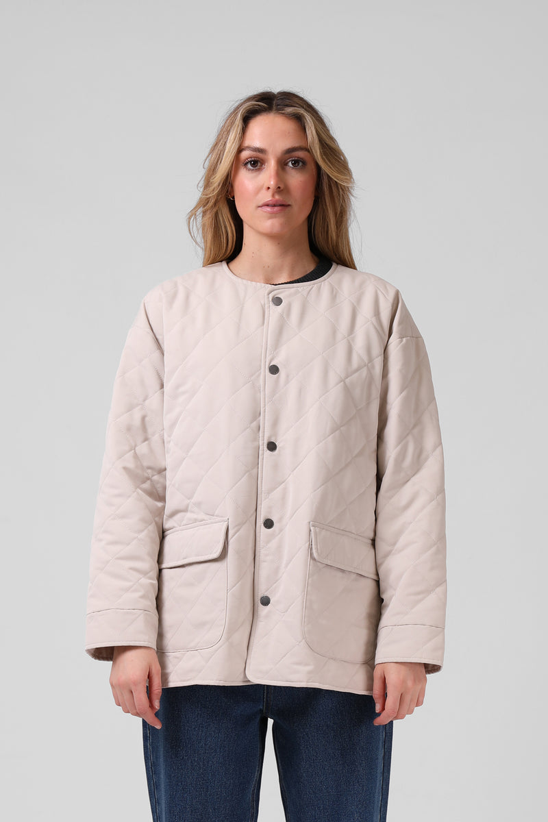 W. Quilted Jacket  - Oat