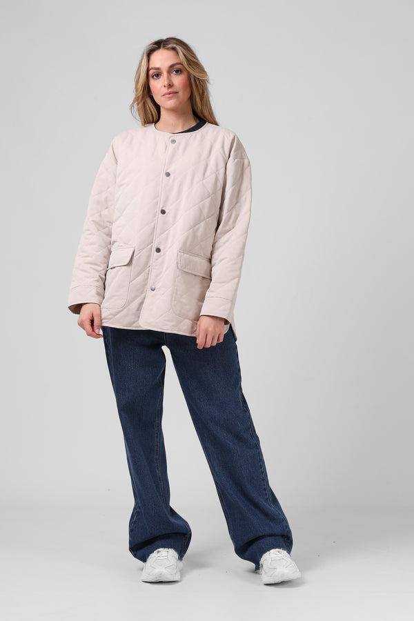 W. Quilted Jacket  - Oat
