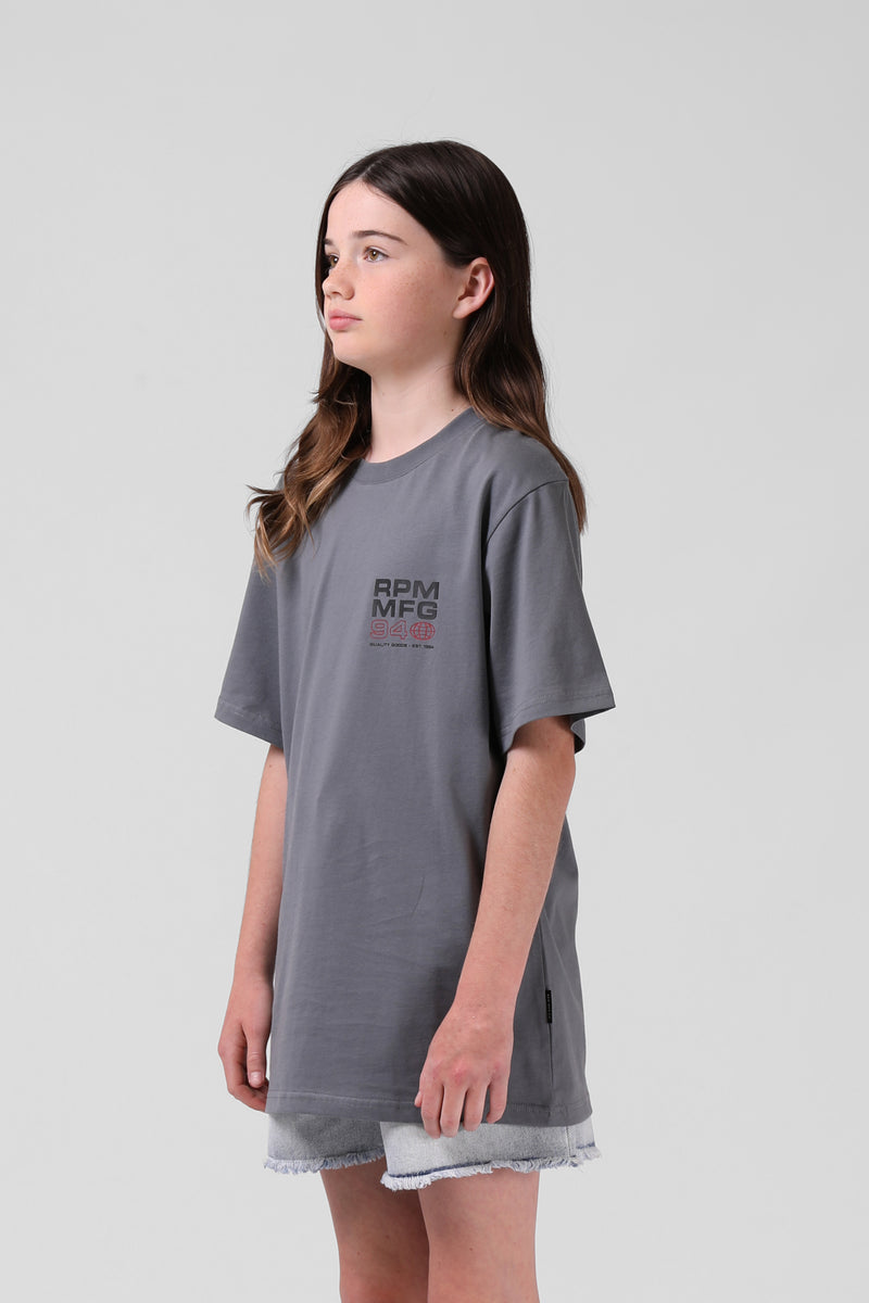 Globe Y. Tee - Steel Grey
