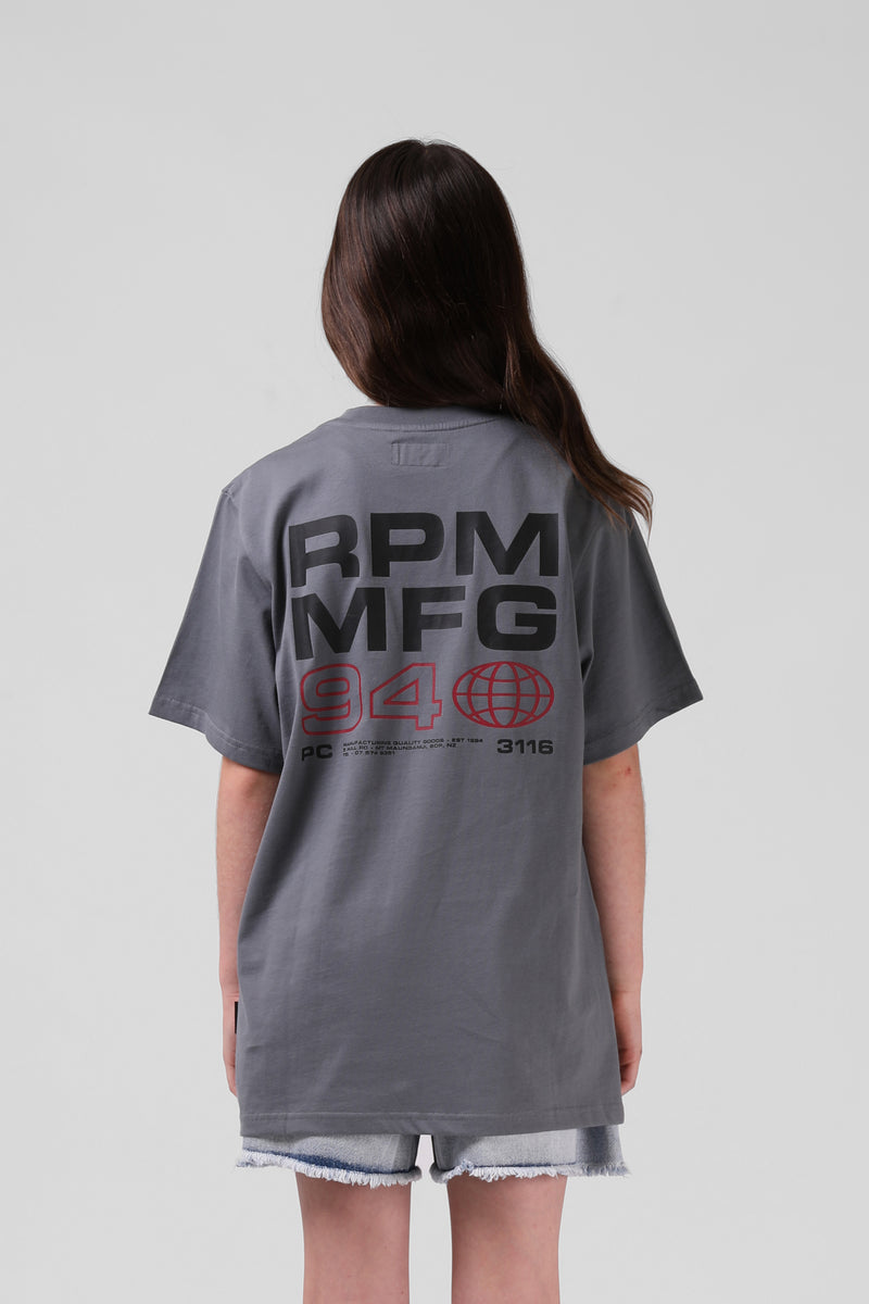 Globe Y. Tee - Steel Grey