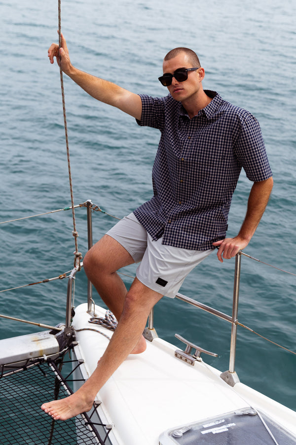 Check Mate Shirt - Navy