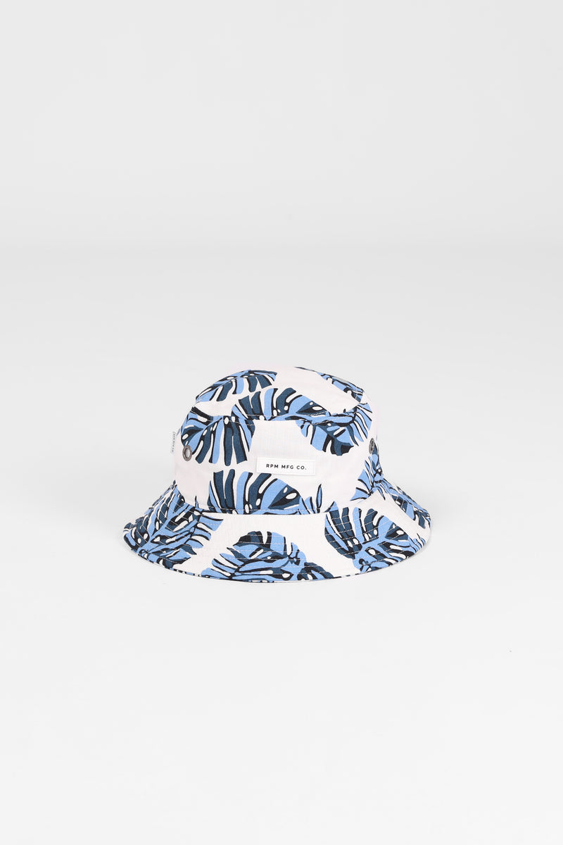 Bucket Hat - Blue Palm